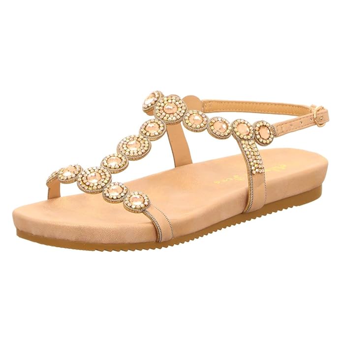 Alma en Pena Damen Sandaletten 885,pink 885 Gold 669409