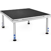 Hisonic PS02 4 X 4 Portable Stage Platform Modular System with Height Adjustable Riser (24" - 39")