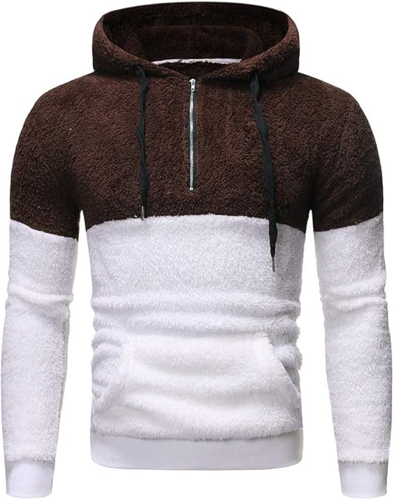 Amazon Angelspace メンズカシミアセーター プルオーバーフード付き秋冬ジッパーキーキー暖かいトラックスーツトップ アウトドア トレーナー 通販