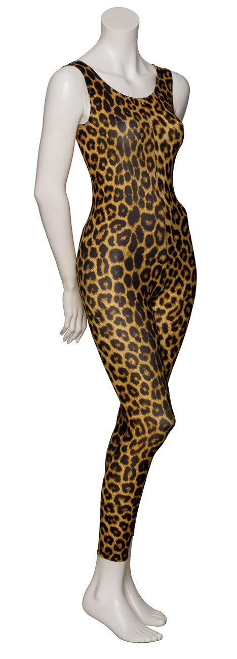 No sleeves dress party costume leopard yellow