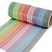 Crafty Rabbit Stripe Washi Tape - Set of 8 Rolls - 262 Feet Total - Multicolor