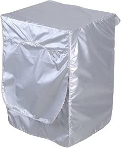 Garosa Washer Cover Drum Washing Machine Waterproof Sunscreen Cover Dustproof Protector for Front Load Dryer Coat Home Laundry(Silver)