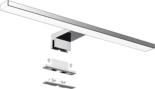 LED Spiegelleuchte Badezimmer 10W 820LM 40cm Kaltweiß 6000K Azhien,3in1