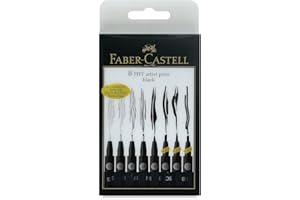 FABER-CASTELL Faber Castell FC167137 Wallet Pitt Pen Nibs Art Set, Assorted