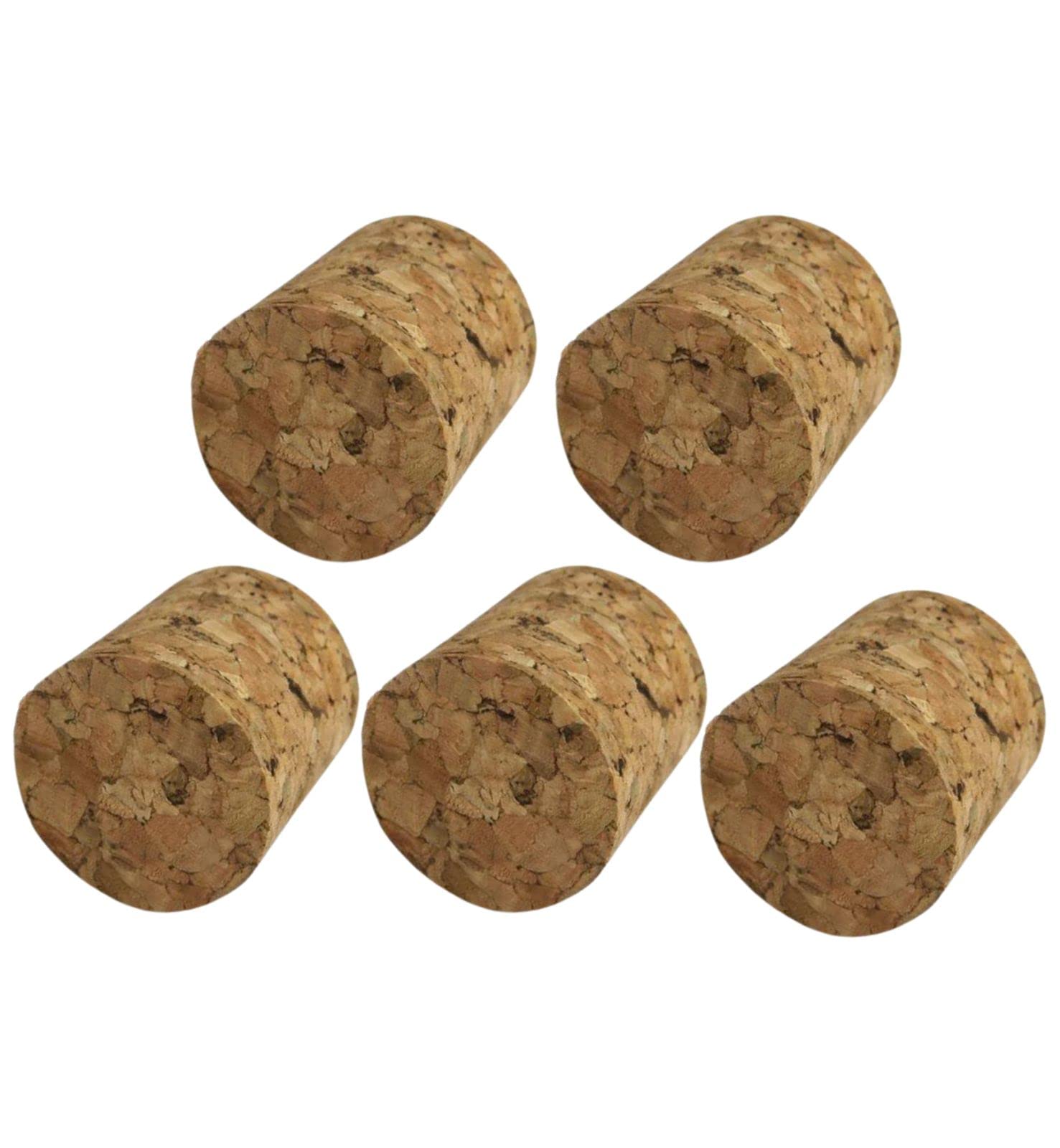 Almost Off Grid 5 x Solid Cork Bungs for Glass Demijohns - Homebrewing, Winemaking, Fermenting, Beermaking, Mead Making