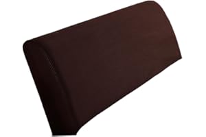 Baoblaze Bed Headboard Cover, Modern, Brown, 1.5mx0.7m (59.06x27.56 inches), Polyester, Washable, Dustproof, Universal Fit, Easy to Install