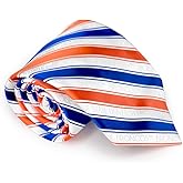 Fan Frenzy Gifts Men's Striped Tie Officially Licensed University Tie | NCAA Sports Ties for Men | Made of Microfiber