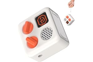 Rounkin Non-Slip Silicone Cover for Yoto Mini Player, Silicone Protective Sleeve Case with Matching Wrist Lanyard, Compatible with Audio Music Player Mini,Purple (Ivory White)