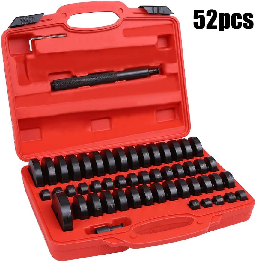 NOBGP 52-in-1 Custom Bushing Driver Set, Transmission Wheel Axle Bearing Race Seal Installer, Remover, Press Tool Kit, Removal Installer Remover Built Hand Repair