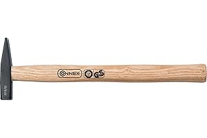 Connex COX600010 Engineer's Hammer with Wooden Handle, Black/Beige, 100 g