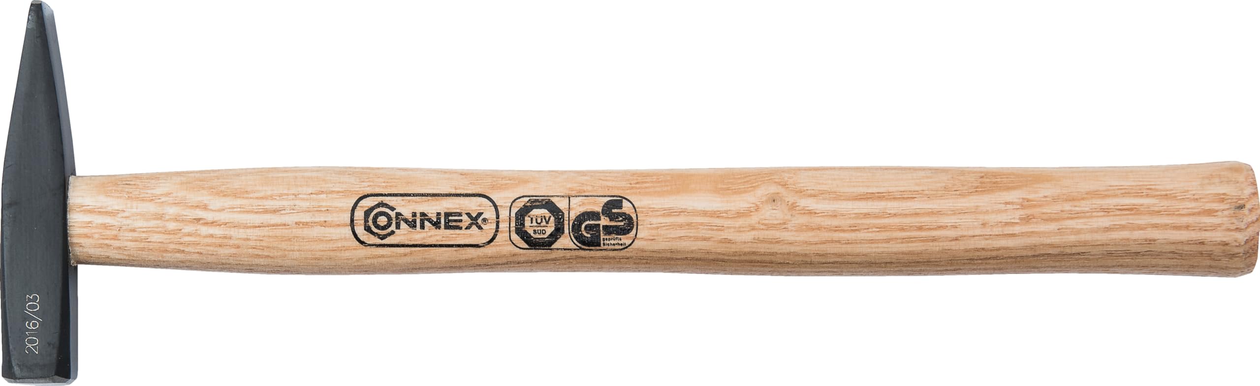 Connex COX600010 Engineer's Hammer with Wooden Handle, Black/Beige, 100 g