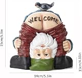 Hxeilzge Welcome Garden Gnomes Ornaments Polyresin Outdoor Statue view 7