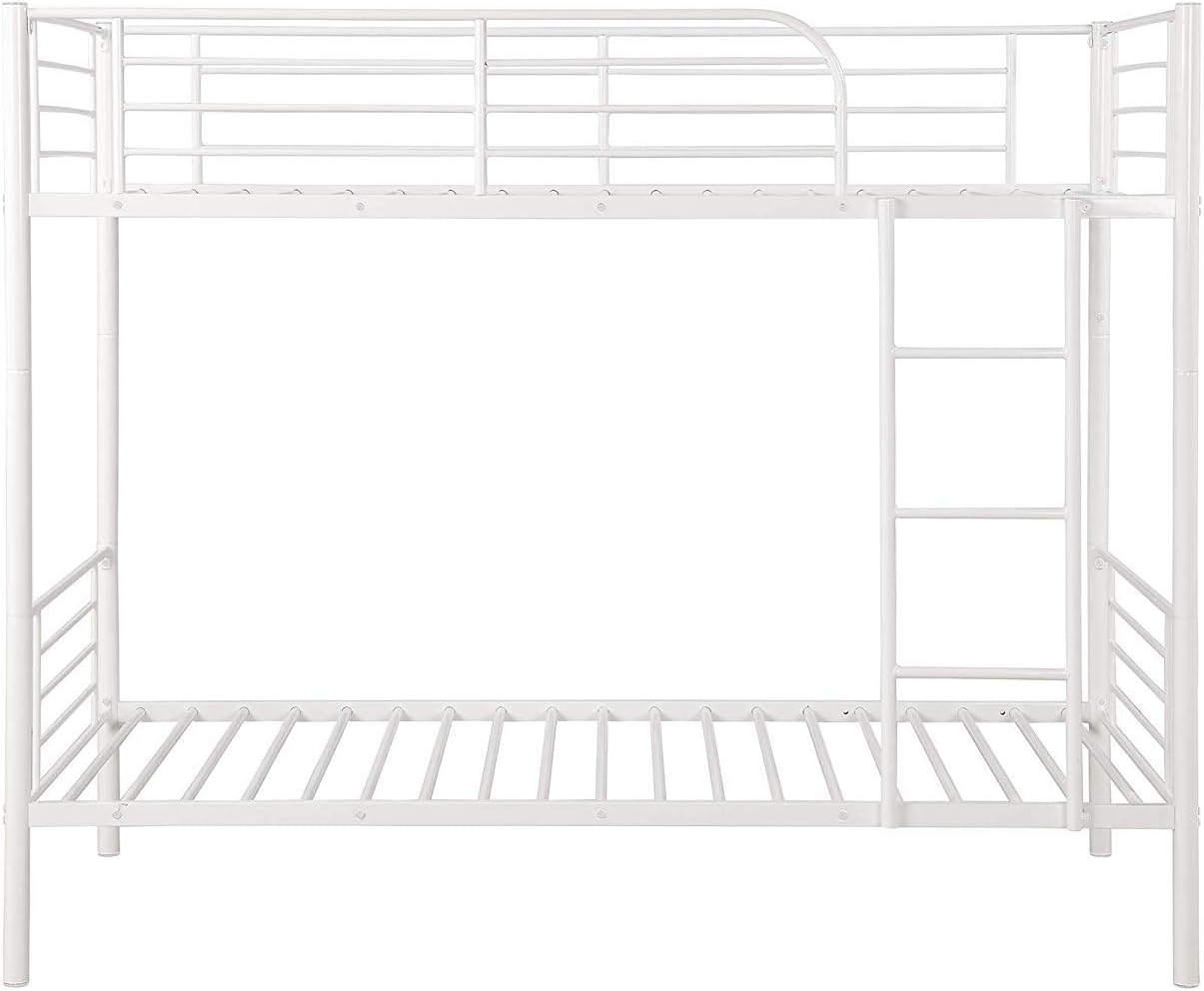 Silver Hooseng Modern Metal Steel Frame 400 Lb Heavy Duty With Stairs Side Guard Rails 10 8