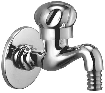 Oleanna Moon Brass Nozzle Bib Cock Short Body Taps (Chrome Finish)