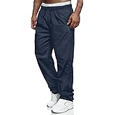 Comdecevis Mens Relaxed Fit Casual Pants Elastic Waist Sweatpants with Pockets Cargo Joggers