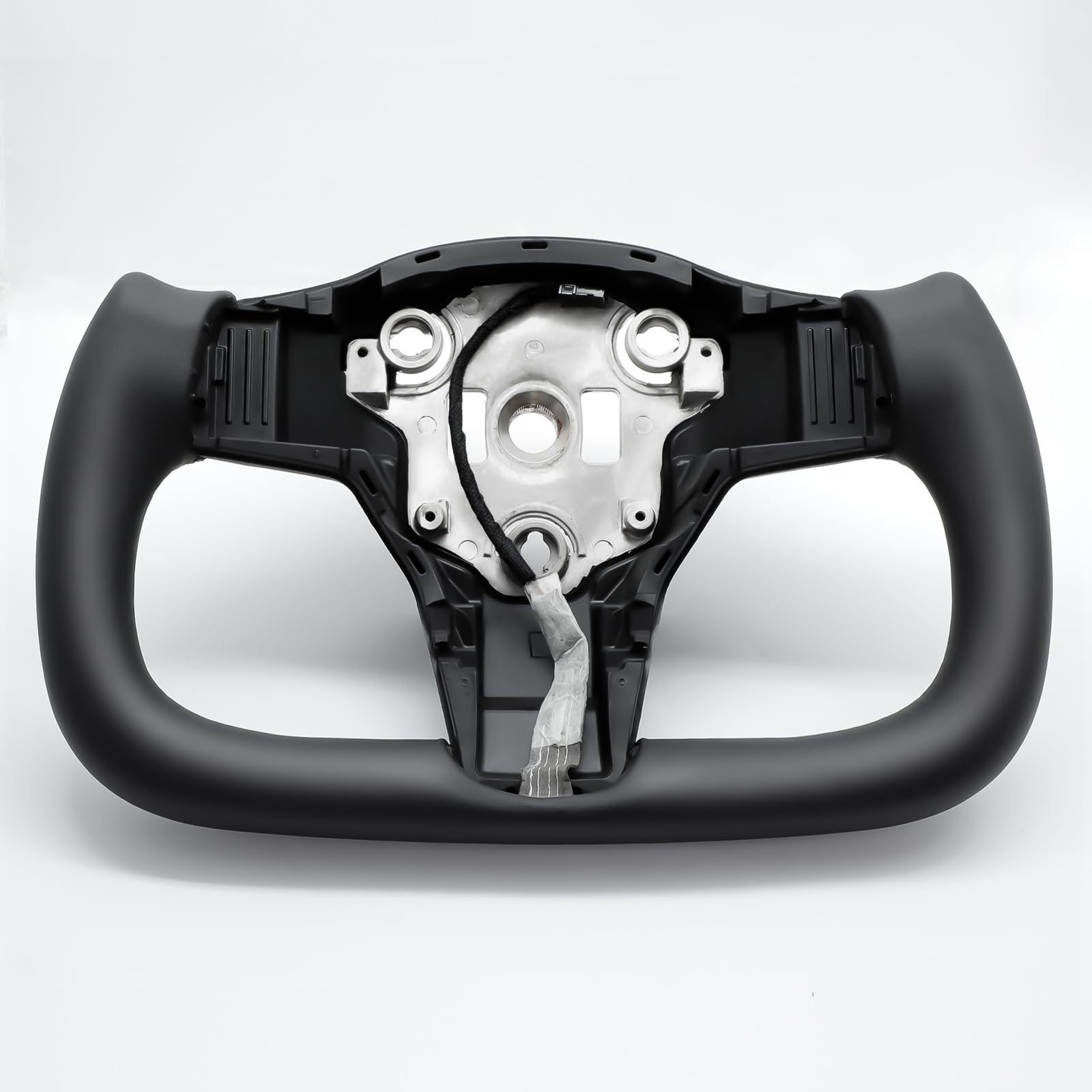 NovaAcc Yoke Steering Wheel Heating Optional Glossy Carbon Fiber For Tesla Y 3 2017 To 2024 Not Suitable For Model 3 Highland - View #4