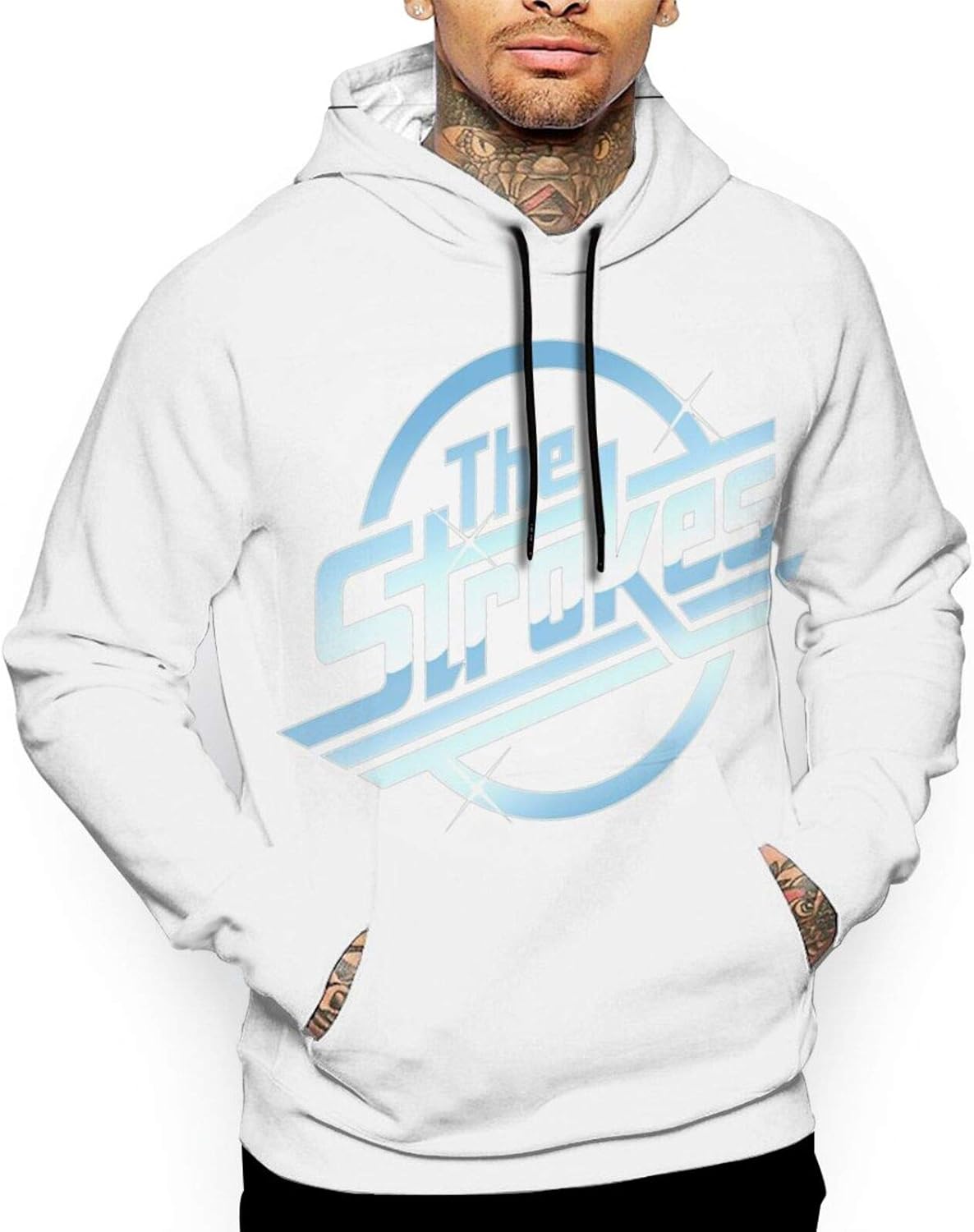 Men Women The Strokes Rock Band Zipper Hoodies Long Sleeve