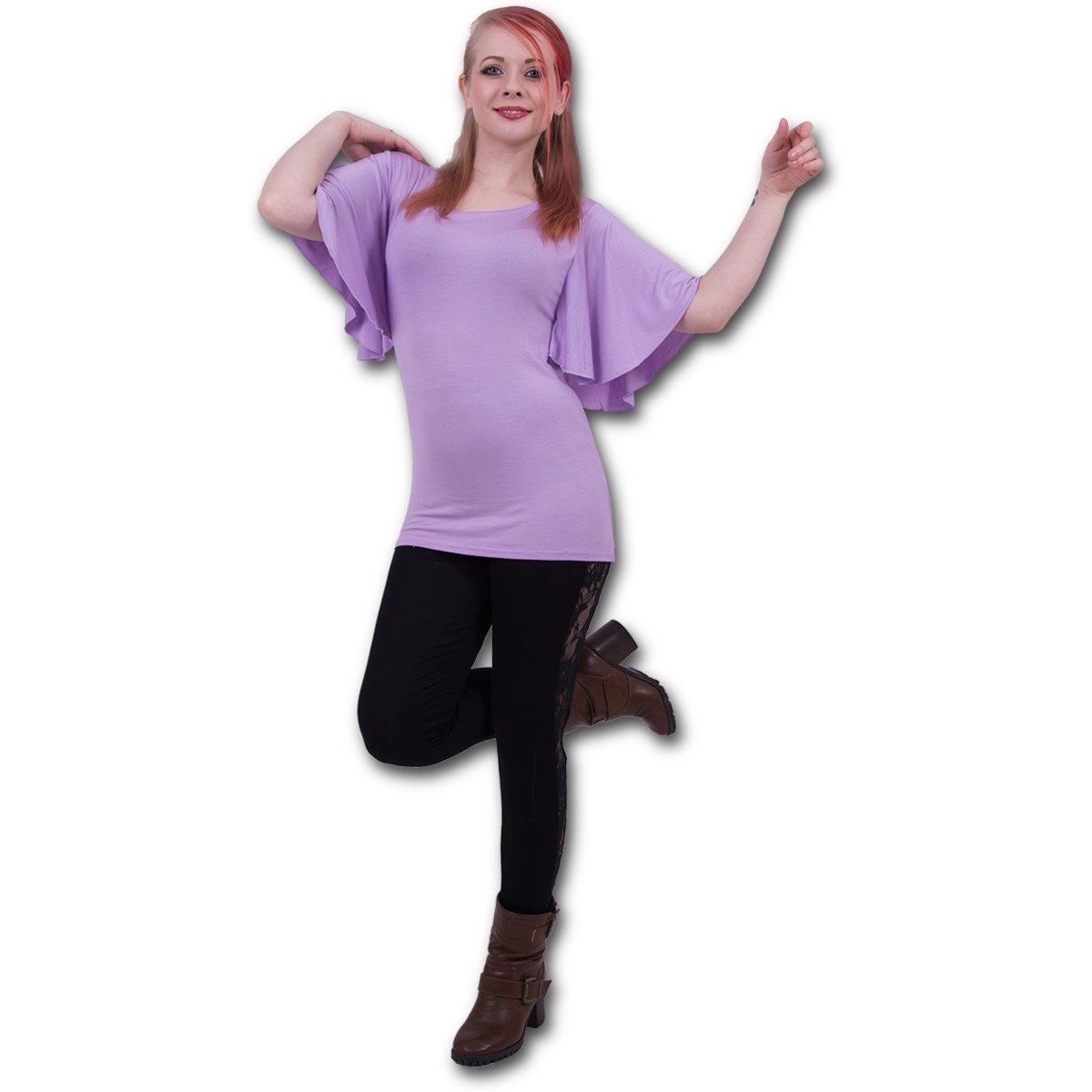 Spiral Women's F750 - Tops Short Sleeve T Shirt, Black, L UK