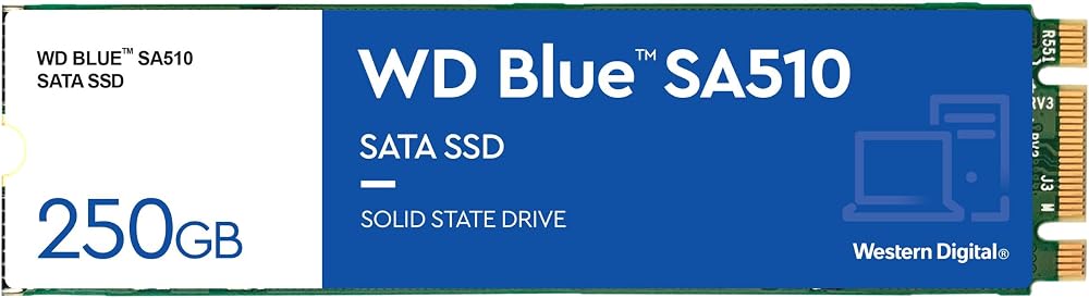 SanDisk WD Blue SA510 250GB M.2 SATA SSD up to 555 MB/s with Acronis