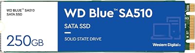 SanDisk WD Blue SA510 250GB M.2 SATA SSD up to 555 MB/s with Acronis