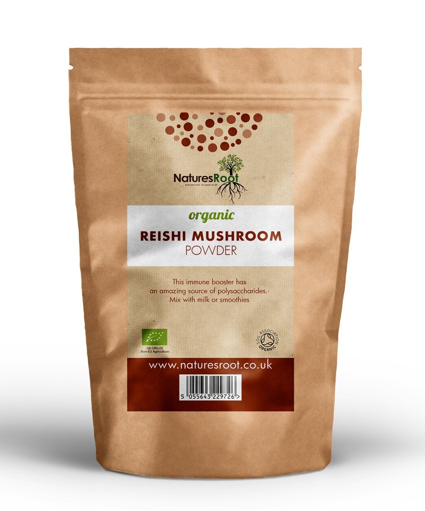 Natures Root Organic Reishi Mushroom Powder 200g Amazon.co.uk Health