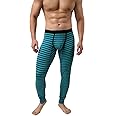 KAMUON Men’s Cotton Pouch Underwear Long Johns Thermal Pants Bottoms Leggings