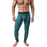 KAMUON Men’s Cotton Pouch Underwear Long Johns Thermal Pants Bottoms Leggings