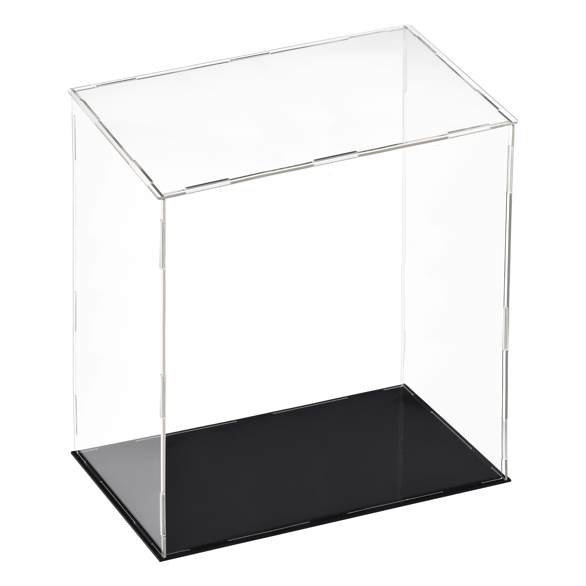 sourcing map Acrylic Clear Display Case Box Dustproof Protection Showcase Cube Collectibles Show Box 25x15x30cm