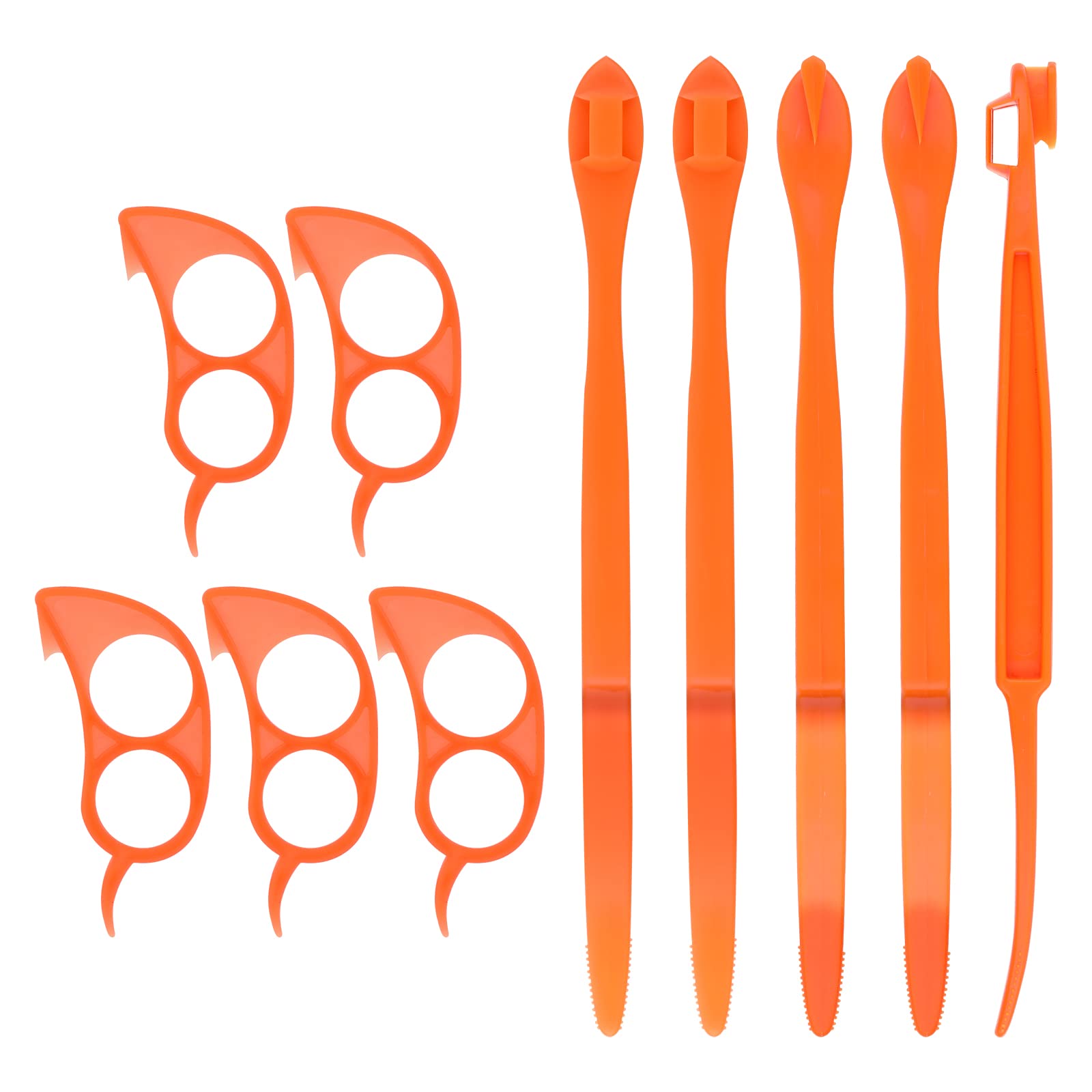 10pcs Orange Peeler Tools Citrus Peel Cutter Plastic Fruit Slicer Easy Fruit Opener Kitchen Gadget for Lemon Orange Avacados