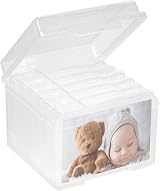 GEMMAHW Photo Storage Box 4x6 Case with 6 Removable Organisers view 1