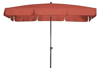 Absolut wasserdichter Gartenschirm Waterproof 225x120 von Doppler mit UV-Schutz 80, Farbe terra-cotta
