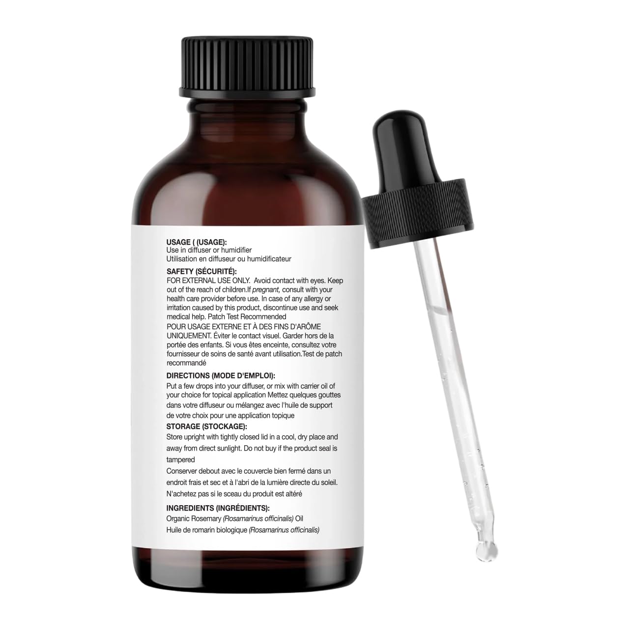 Majestic Pure Organic Rosemary Essential Oil - 100% Pure & Premium Oil for Hair Growth, Skin, Face, Aromatherapy & Diffuser - 1 fl oz | Perfect Organic Oil for Hair Growth - Image 4