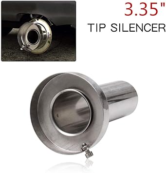 Insert Removable Silencer For 3.5/" Tip Stainless Exhaust Muffler