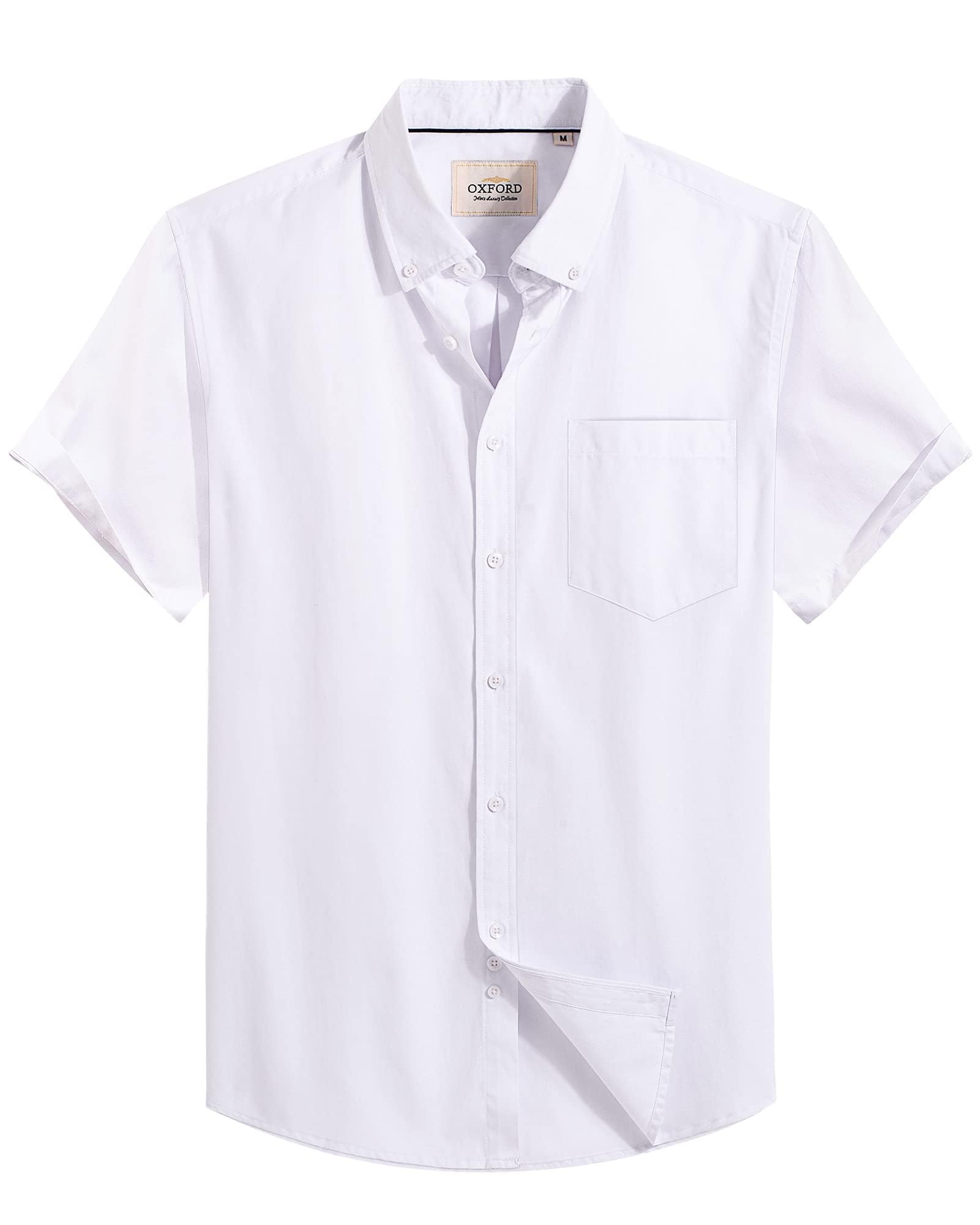 Mens  Short Sleeve Oxford Shirt String