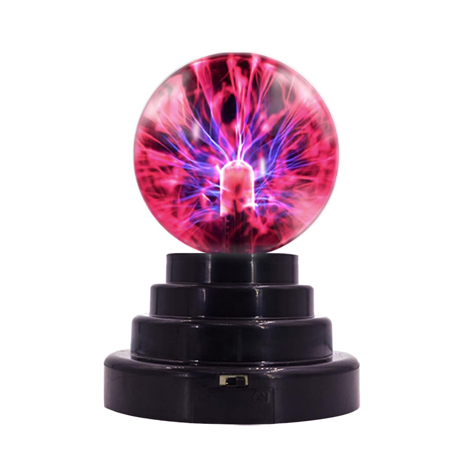 Plasma Ball Lamp, Globe Static Lamp Touch Sensitive Magic Ball, Creative Night Light Decoration for Office Desk, Bedroom, Magic Light for Boys Girls Party Birthday School - 3 inch