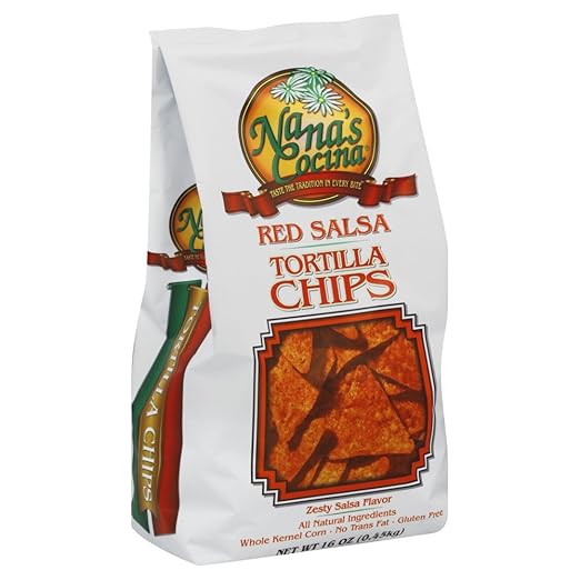 Nana'S Tortilla Chip, Red Salsa, 16 OZ