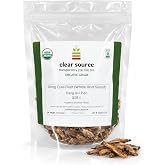 Clear Source Herbs Organic Dong Quai Root (Angelicae Sinensis Radix/Dang GUI/Quan GUI Pian) &ndash; USDA Certified Organic, Lab-Tested &ndash; Premium Sliced Root for Herbal Tea, Decoctions