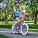 Huffy Disney Princess Kid Bike w/ Streamers & Training Wheels, Purple