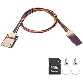 PinQiongZhe Micro SD to Micro SD Card Extension Cable TF Card Adapter Split Flexible Male to Female Extension Cable with Screw Holes for Micro SD Cards to Prevent Card Holder Wear (30cm/11.8in)