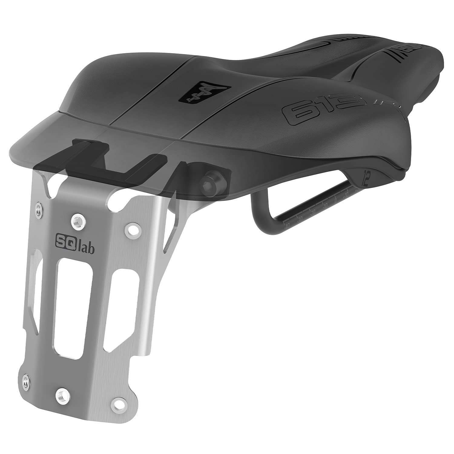 SQlab Unisex - Adult 613 R Integrated Bottle Binding Triathlon Bottle Holder, Silver, One Size