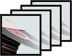 eletecpro 12.5x12.5 Black Record Frame, Sturdy and