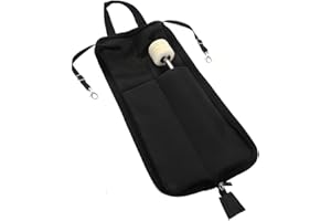 Tbest Drum Stick Holders,IRIN Drum Stick Storage Hanging Bag Drumstick Portable Handbag with Handle 5 Colors Available (Black/Red/Green/Blue/)(Black) Drumstick Case Drum Stick Bag