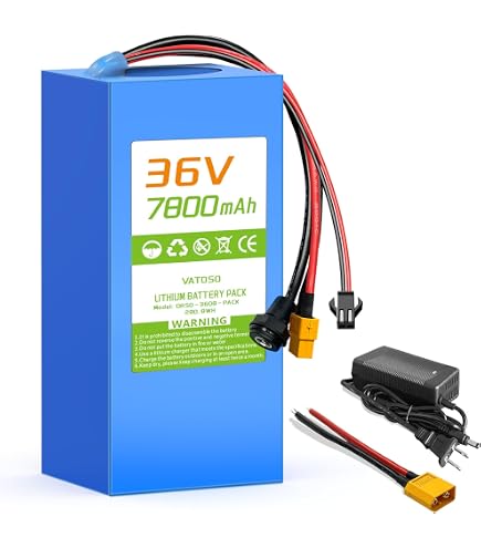 Amazon.com: SOLLVIE 36V7.8Ah Lithium Battery Pack, Built-in 30A