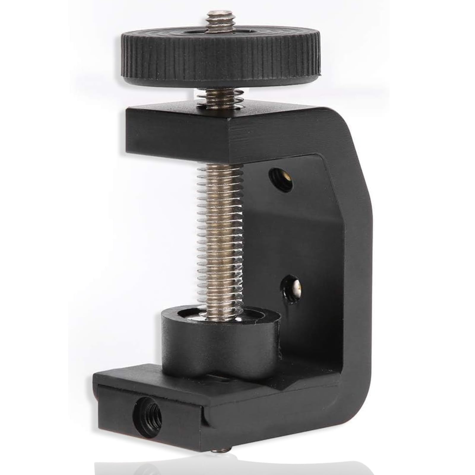 C Shape Fixed Clip, C Clamp Desk Clamp Mount Clamp, Aluminium Alloy C‑Shape Stand Fixed Desktop Clamp for Flashlight Camera Monitor Flash LED Light Tripod Stand