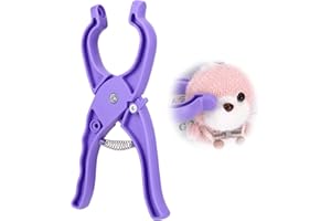 Juome Upgraded Safety Eye Tool for Crocheting - Crochet Tools for Attaching Crochet Safety Eyes, Auxiliary Tool for 5-30mm Stuffed Animals Safety Eyes Doll Making Supplies (Purple 1pcs)