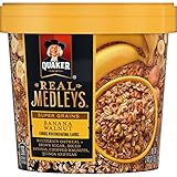 Quaker Instant Real Medleys Super Grains Oatmeal, Banana Walnut Breakfast Cereal
