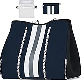 IBFUN Neoprene Bag, Large Multipurpose Beach Bag Neoprene Tote Bag with Inner Pocket for Women/Pool