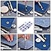 Bememo 300 Pieces Grommets Kit Metal Eyelets Colorful with Installation Tools Shoes Clothes Crafts, 10 Colors (3/16 Inch)