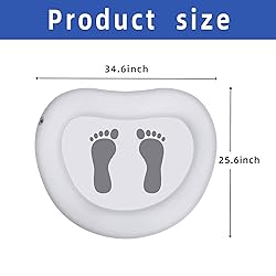 2 Pack Inflatable Pool Foot Bath Basin-Folding Pool
