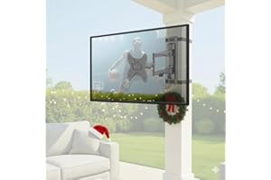 ZeboZap ZZTVA2022 DIY NO Drill Full Motion Gazebo | Patio | Pergola | Square Post TV Mount | Holds 66lbs | Fits 19"-50" TVs |